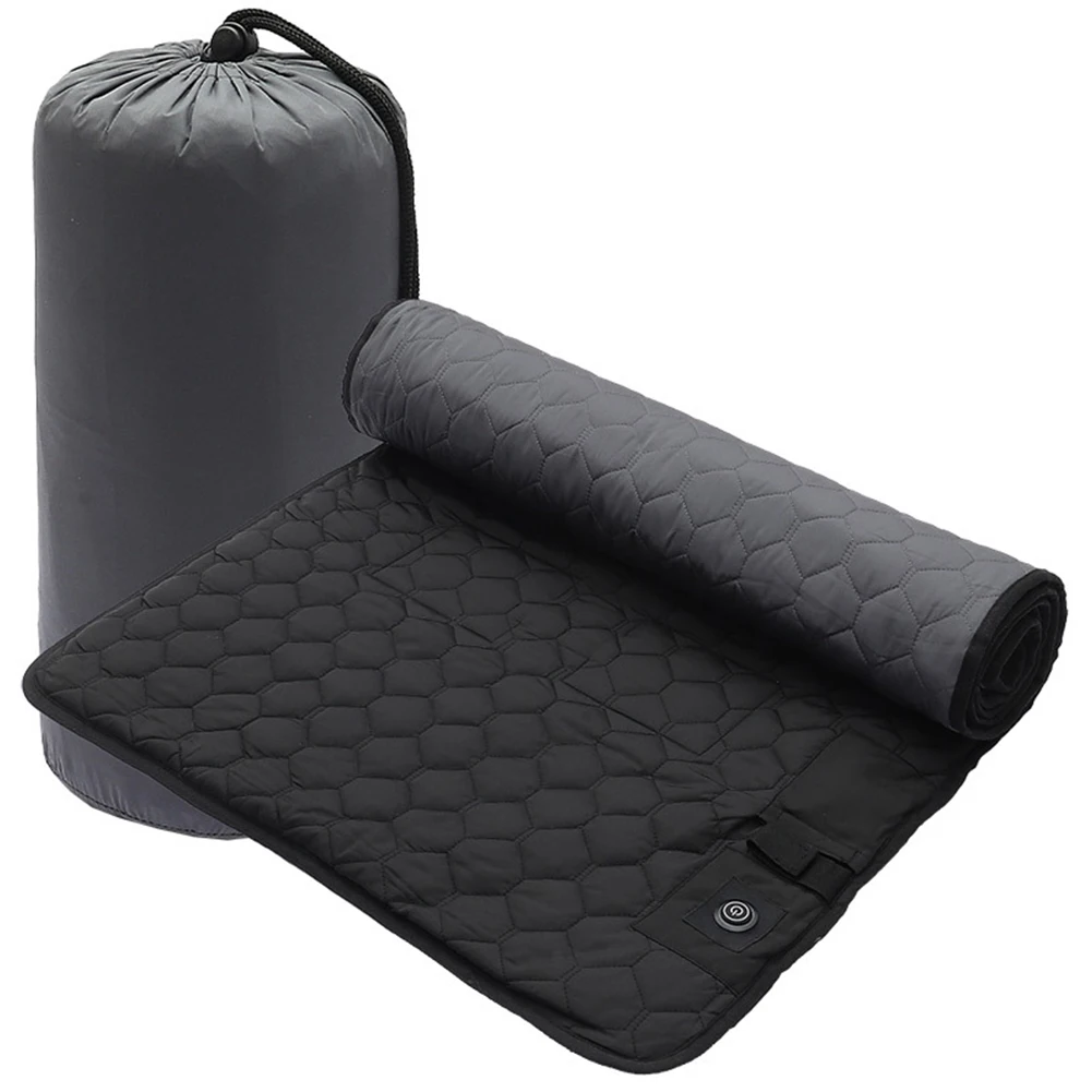 7 Zones Heated Sleeping Pad 38 To 65℃ 3 Gear Insulation Heated Mat USB Powered for Outdoor Camping Hiking