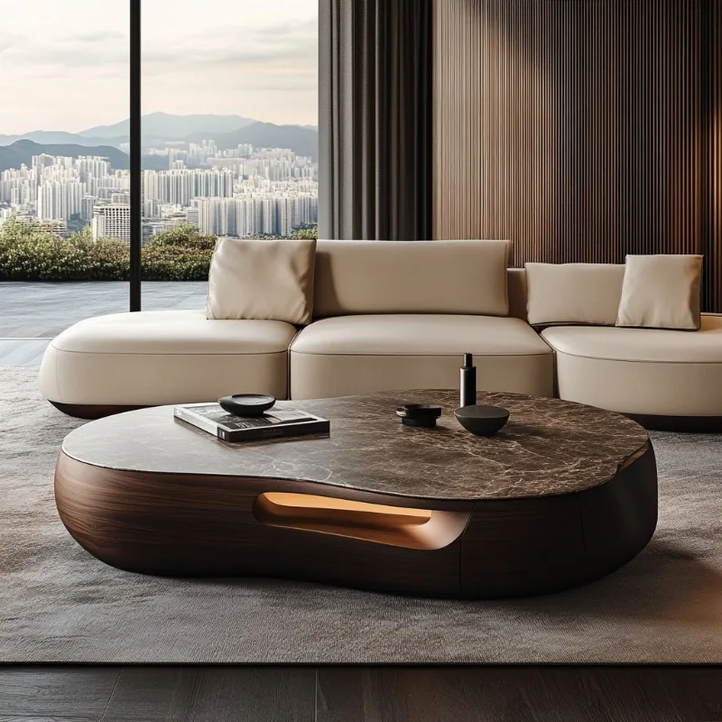 Wooden Nordic Living Room Coffee Tables European Storage Designer Living Room Coffee Tables Lounge Mesa De Centro Furniture Home