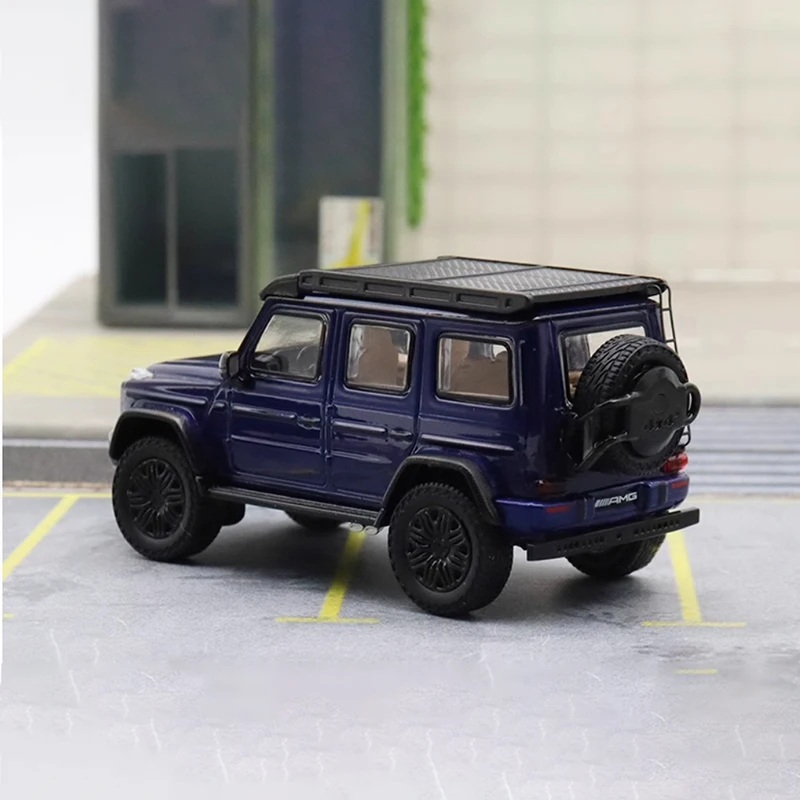 Diecast Original escala 1:64 AMG G63 4 × 4 aleación simulación coche modelo colección decoración juguete para regalo decoración recuerdo exhibición