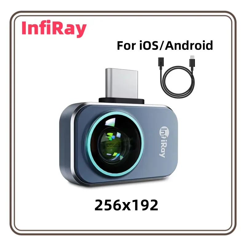 InfiRay P2 Pro Thermal Camera for iPhone iOS for Android Type C Smartphone Infrared Vision Thermal Imager Thermographic Camera