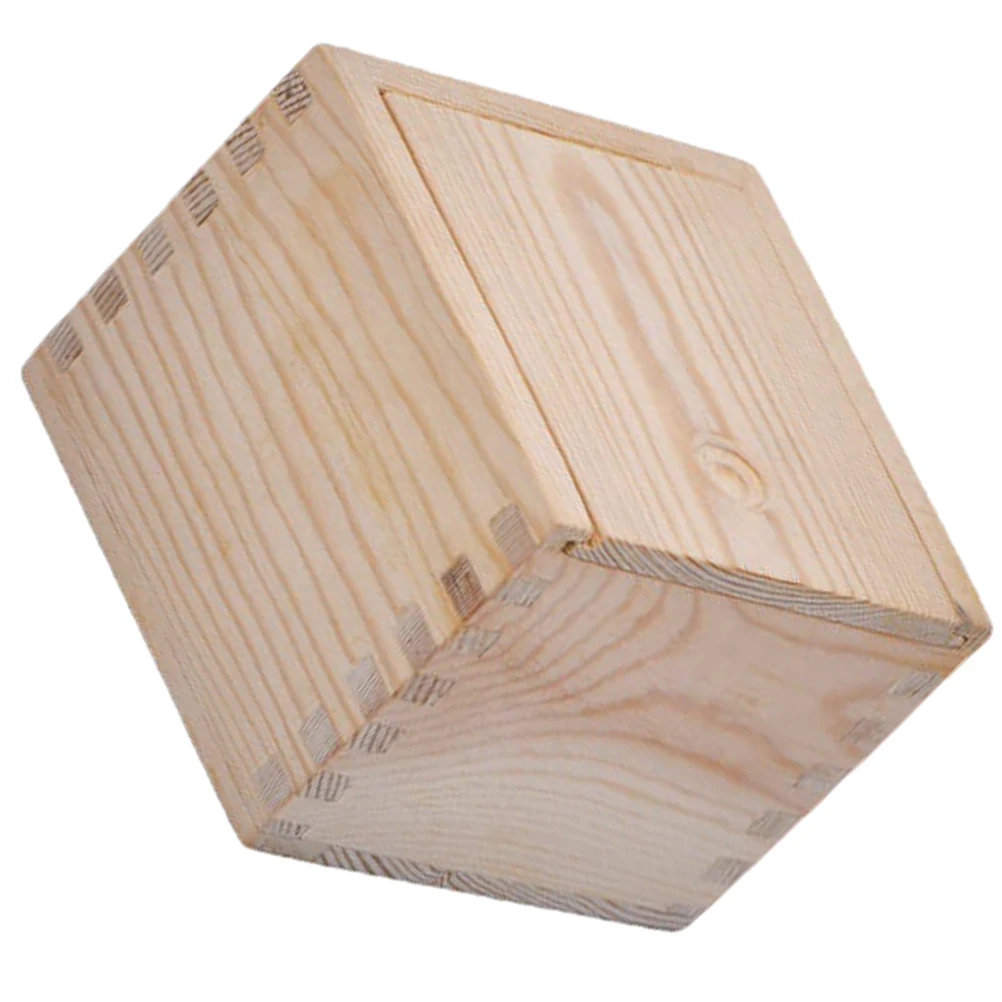 

Natural Wood Teacup Storage Box Slide Type Multi-Function Organizer Gift Packaging Holder Bridal Sundries Case Household