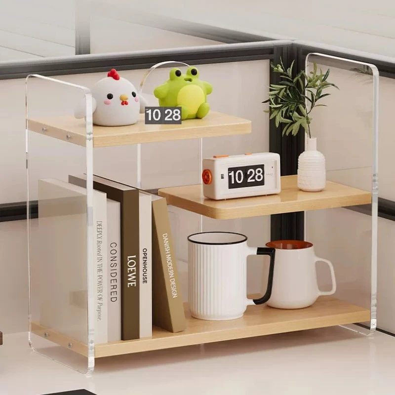 Multi-functional Bookcases Storage Acrylic Office Desk Bookcases Durable Advanced Home Furniture Estantes De Libros ZY40SJ