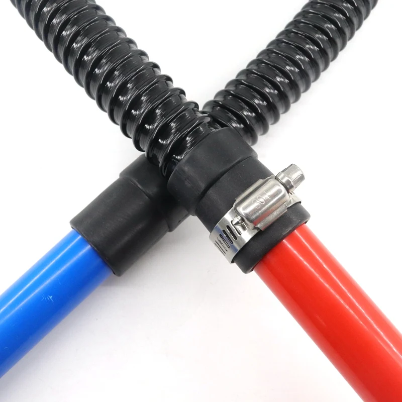 1PCS 20/25/32/40/50mm ID Plastic Aquarium Corrugated Hose Water Pump Water Supplies Pipe Fish Tank Inlet Outlet Joint