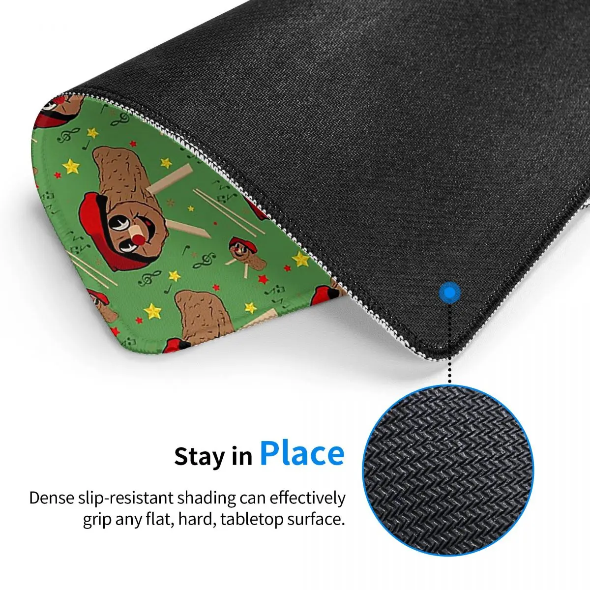 Caga Tio Adorable Catalan Christmas Pooping Log Mouse Pad Computer Keyboard Mouse Mat Gamer Laptop Desk Mat Office Table Mats