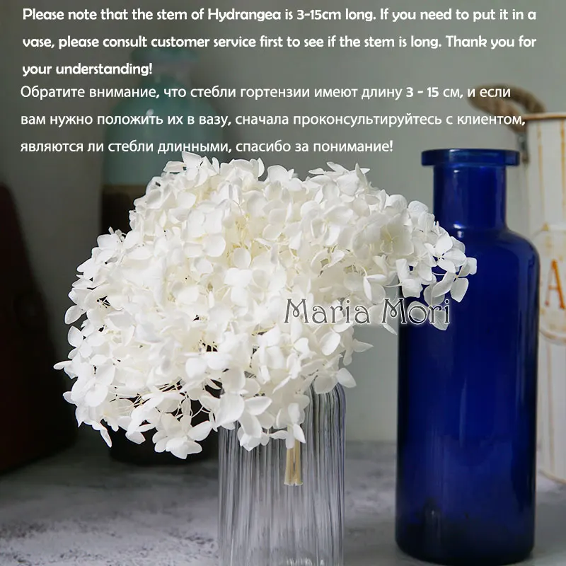 Colorful Preserved Hydrangea Home Decoration Wedding Decoration Small Leaf Anna Hydrangea Epoxy Handmade DIY Material