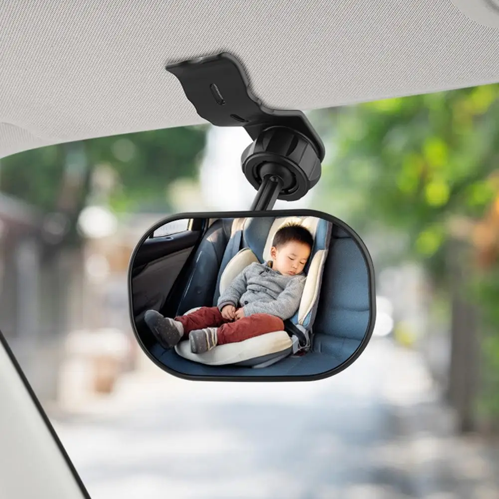 2 In 1 Kids Monitor Baby Rear View Mirror In-Car Baby Observation Mirror Car Rear Seat Child Safety Mirror Easy Installation ﻿