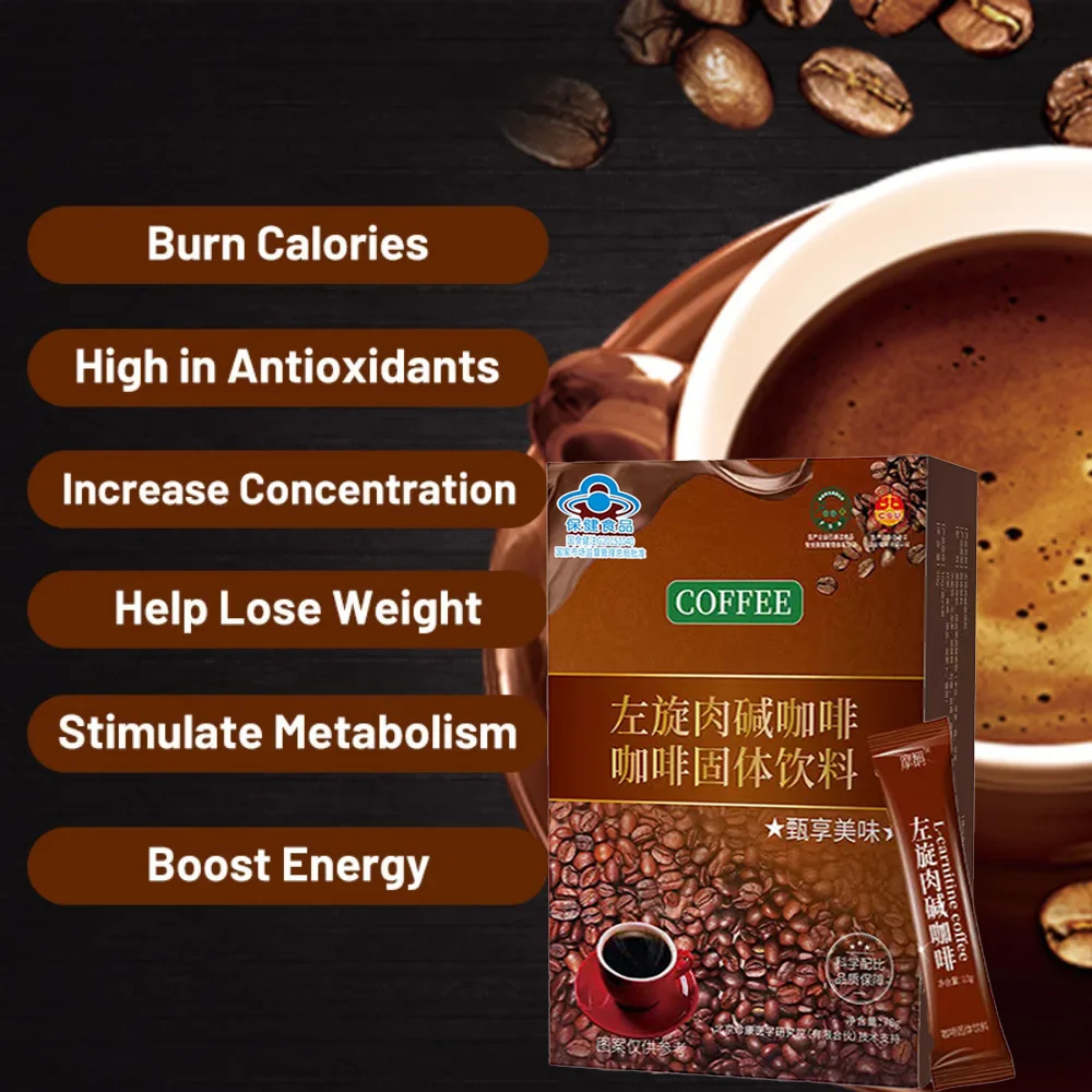 Slimming Coffee Weight Loss Coffee Fat Burner Detoxification Control Appetite Diet Anti-Hunger L Carnitina Quemagrasas