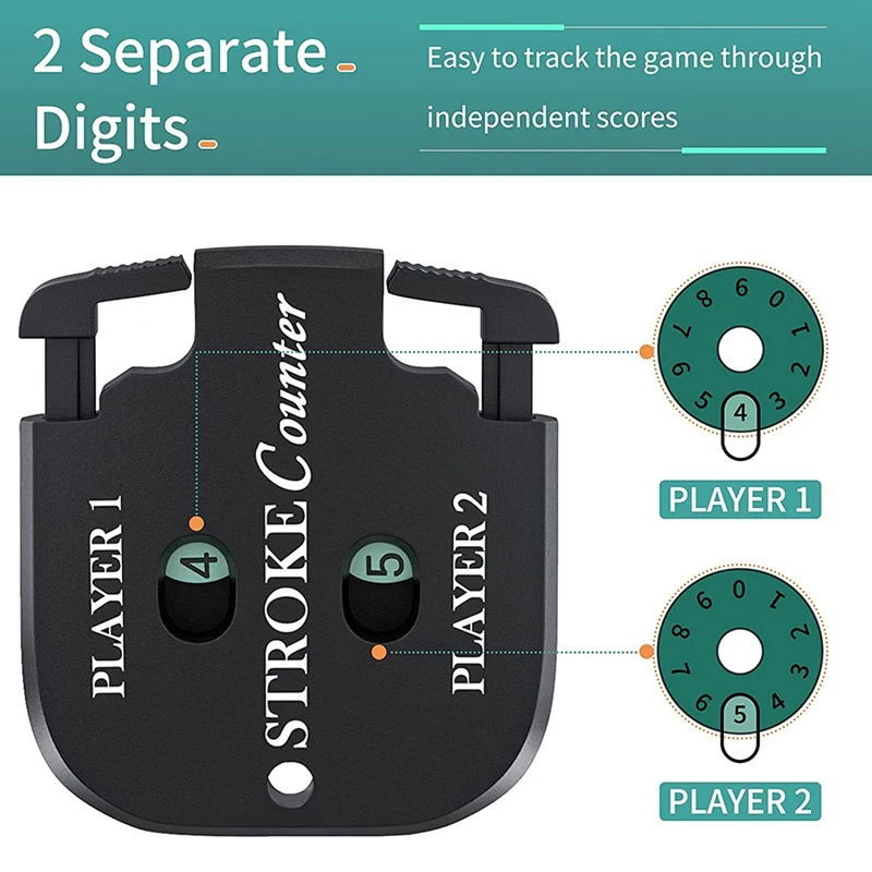 Mini Golf Score Shot Stroke Counter Clicker With Key Chain For Golf Game Scorekeeper Portable 2 Digit Sport Scoreboard