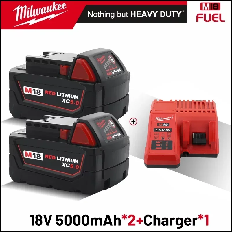 

M18B5 battery,Milwaukee 18V battery,M18B6 high energy battery 6.0AH, For Milwaukee Tool M18B5 XC 48-11-2402 48-11-2411 2604-22.