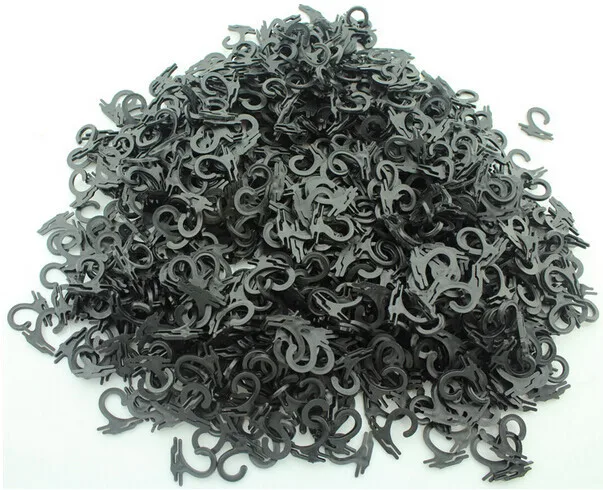 500 teile/los Socken Aufhänger Header Karte Haken Große Strümpfe Hosen Schlauch Handschuhe Handtuch Tasche Verpackung Display Haken Clip Kunststoff – Detail 8