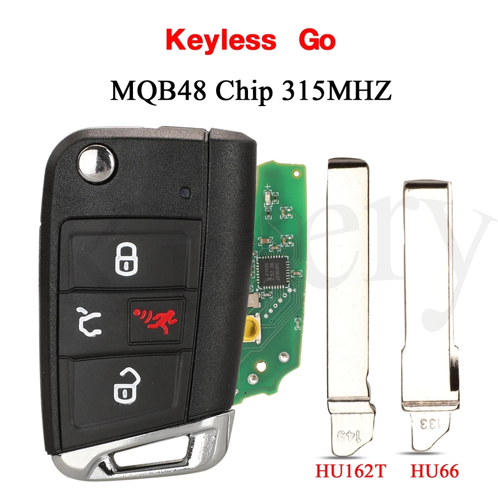 

Jingyuqin Keyless Go 315 МГц MQB48 чип Flip умный пульт дистанционного управления автомобильный ключ для VW Volkswagen Golf GTI Jetta Tiguan 2018-2021