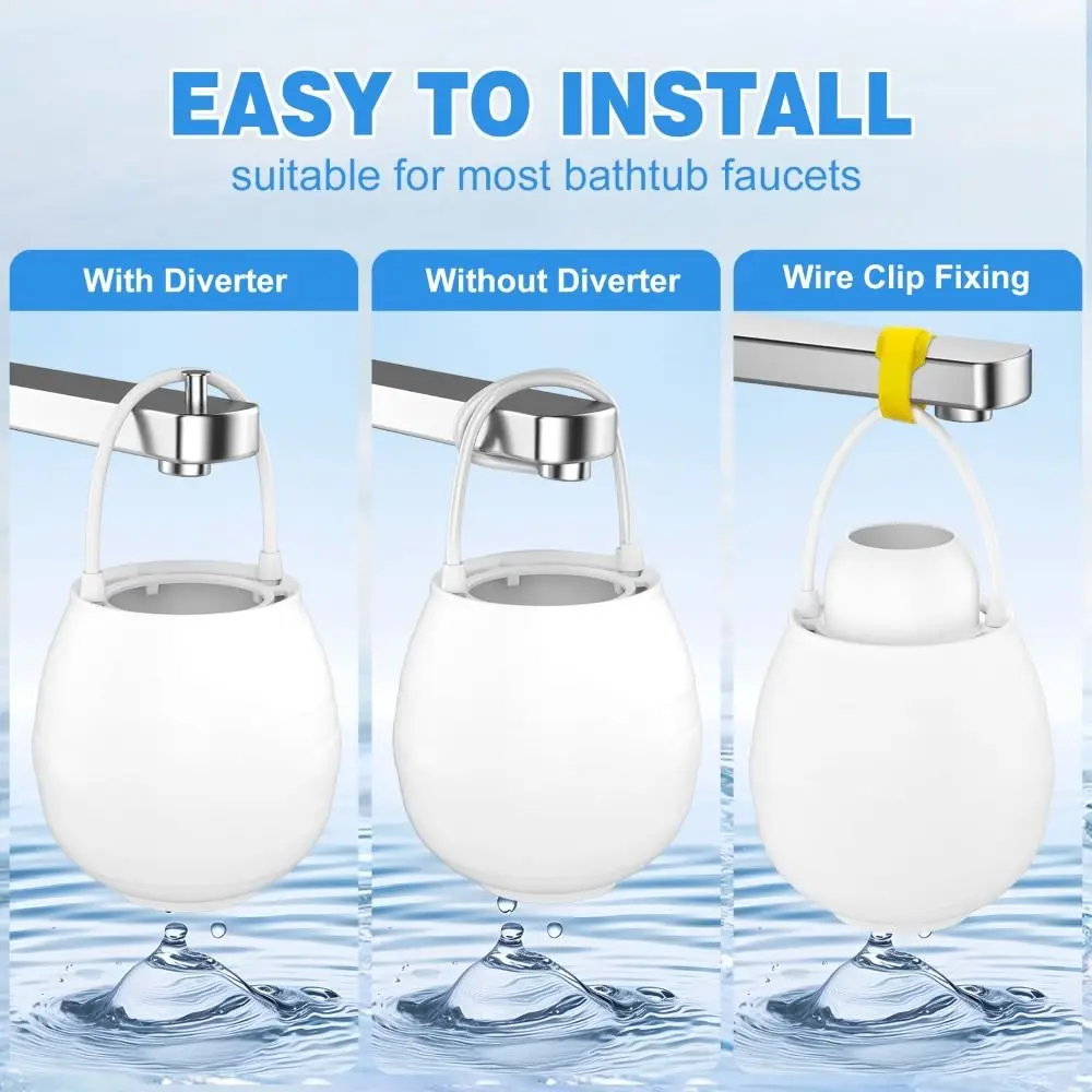 

Фильтр для воды для ванны емкостью 5000 галлонов, 10-ступенчатый смягчитель жесткой воды, фильтр для ванны, термостойкий фильтр для ванны без BPA