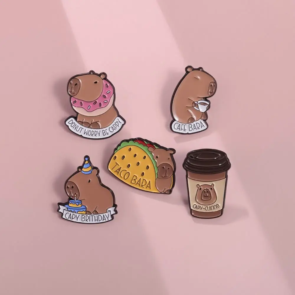 دبابيس كبسولة كاواي مطلية بالمينا ، دونات ، شارات تاكو طية صدر السترة ، إكسسوارات متعددة الاستخدامات ، شارة معدنية على شكل لطيف ، هدية للأطفال ، 1.