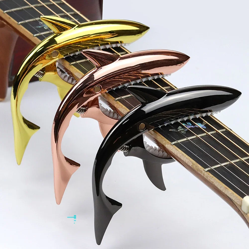 Guitar Capo Metal Guitar Tuner Clamp Zinc Alloy Professional Key Trigger Capo for Acoustic Electric Guitar with Rubber Grip
