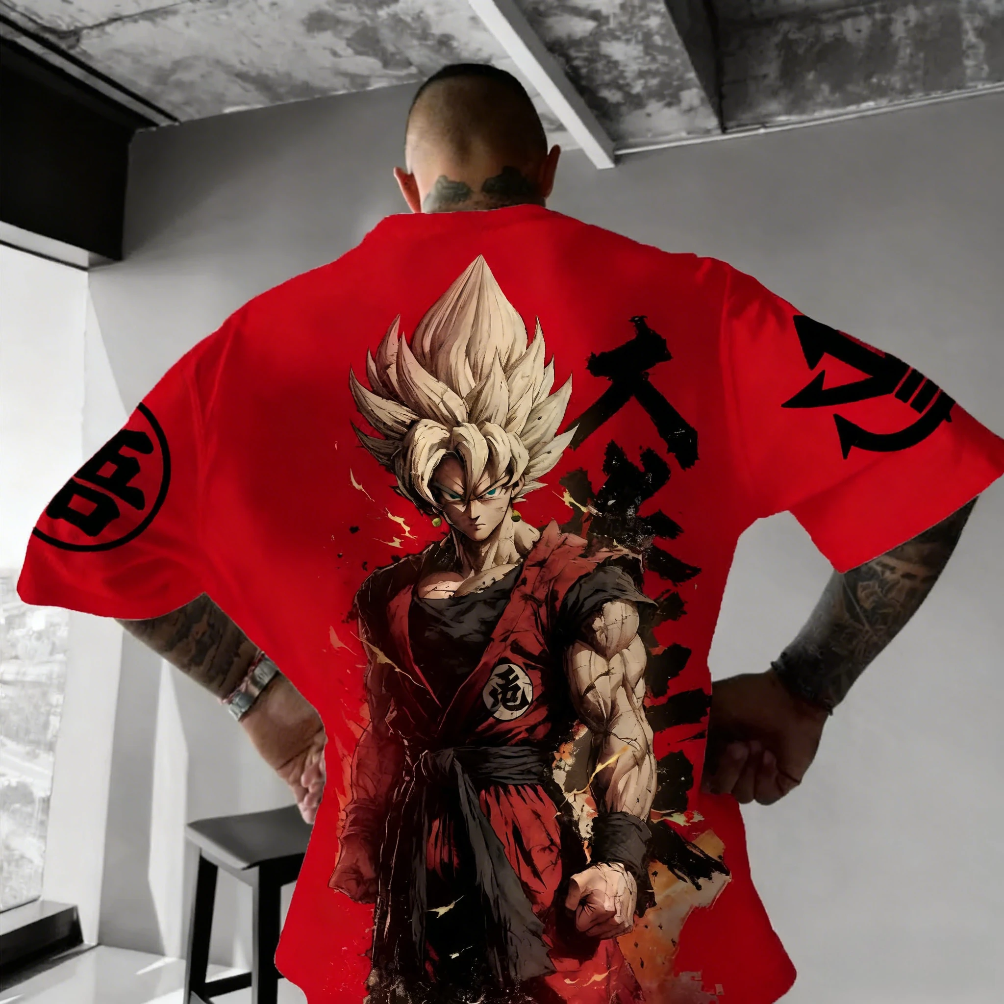 Neue Dragon Ball Goku bedruckte kurzärmelige Bandai-lose Herren- und Damen-2026-Sommer-atmungsaktive sportliche Mode-T-Shirts