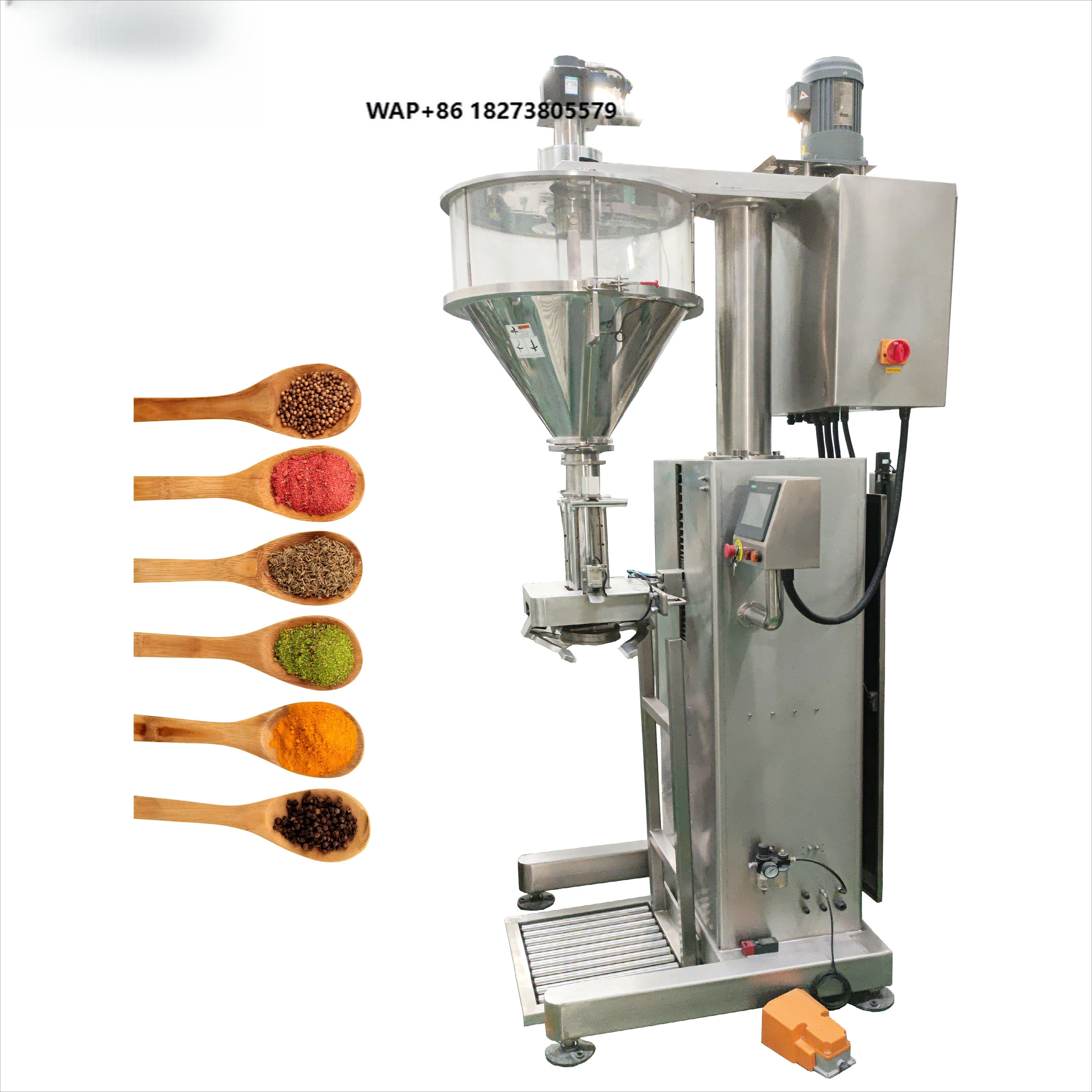 Innovative High-Accuracy Auger Filler Packing Machine for Seasonings Spices Chili Fire Powder Beverage Vial Filling