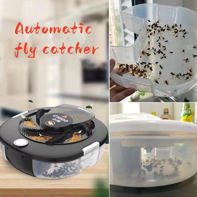 USB Automatic Flycatcher Upgraded Pest Catcher Electric Catcher Killer Repellet Insect Trap Garden Indoor Fly trap Pest Control