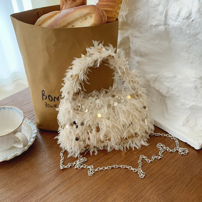 حقيبة يد عصرية خفيفة فاخرة من ريش الترتر الفاخر الأكثر مبيعًا في عام 2026 #3