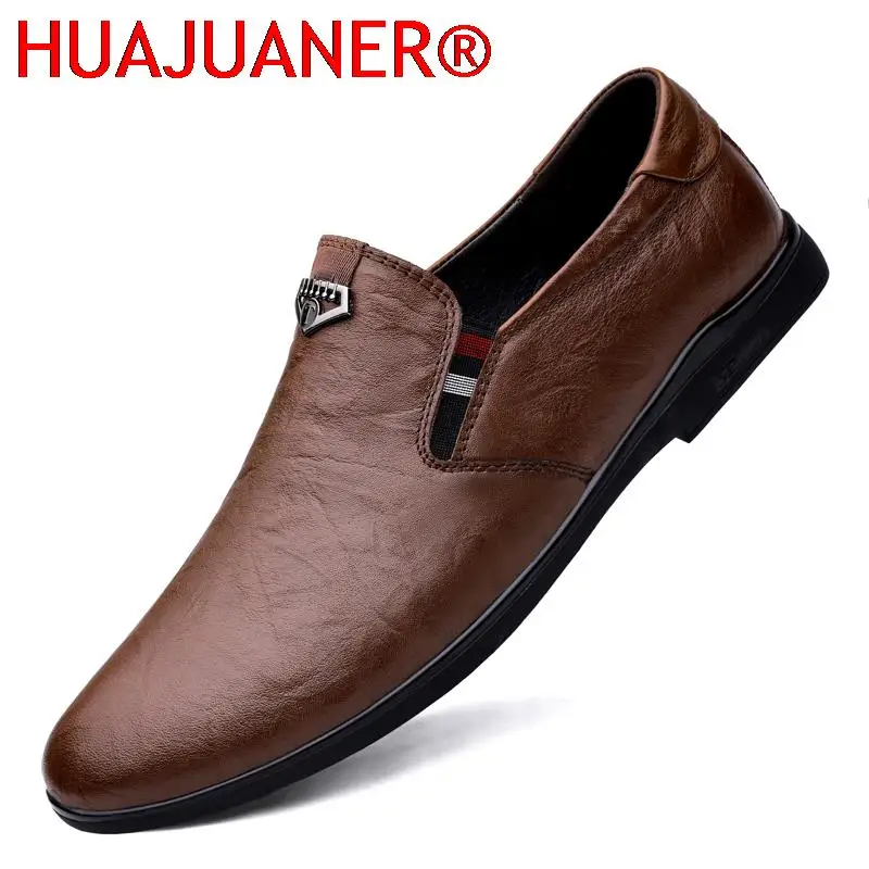 

Casual Shoes Mens Shoes Loafers Leather Breathable Casual Men's Causal for Men Genuine Leather Fashion Trend Italian Stylish