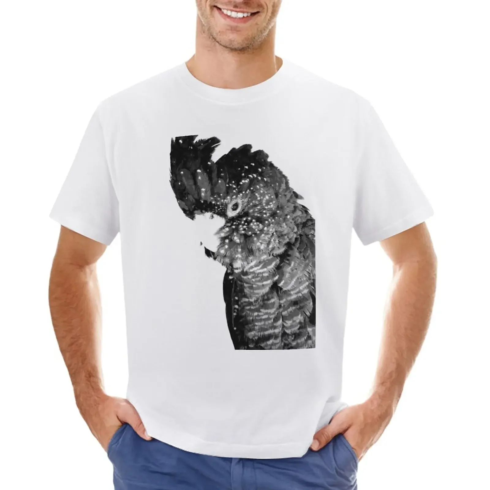 Black and White Cockatoo T-Shirt for a boy cute clothes designer t shirt men