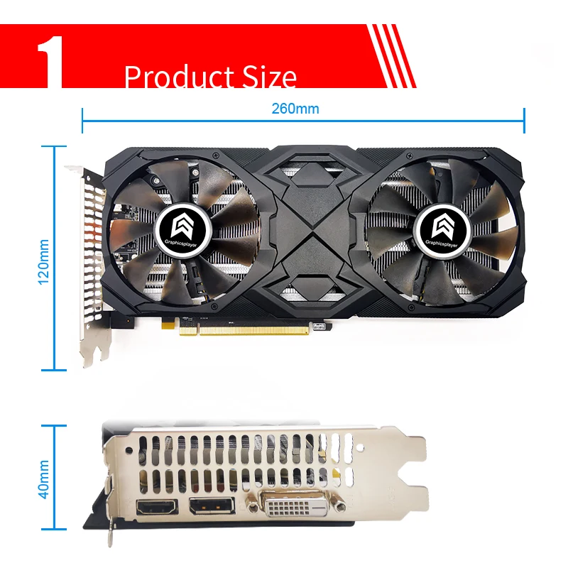 Graphics cards  RX 580 Series  256Bit 2048SP GDDR5 Video Cards  placa de video For AMD RX