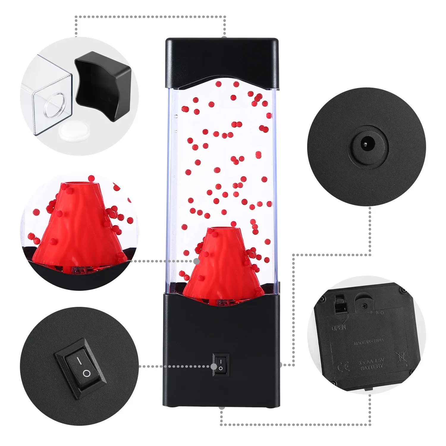 New Unique LED Jellyfish Lamp Creative Atmosphere Decoration Night Light USB Smart Home Atmosphere Light