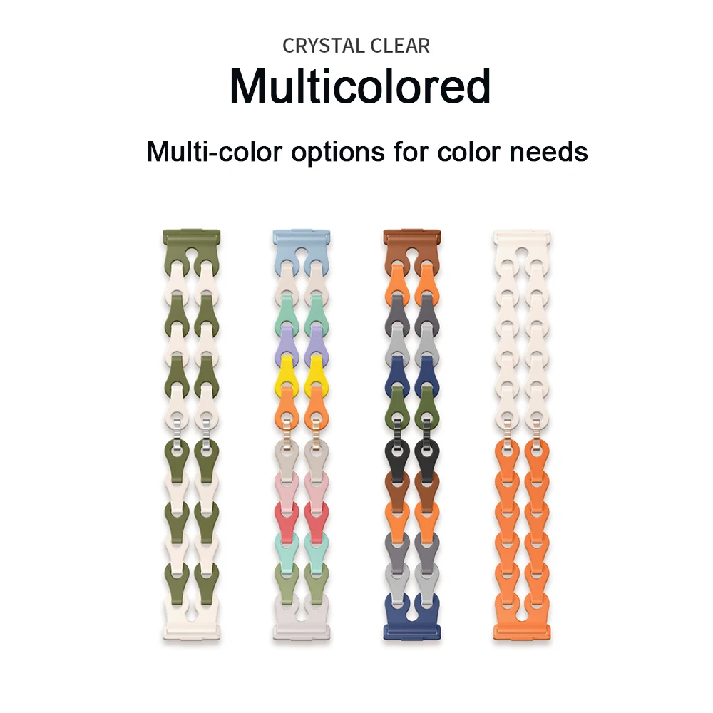 حزام لهاتف Huawei Fit4/Fit 4 Pro استبدال سوار عصري متعدد الألوان خفيف الوزن للرجال والنساء لهاتف Huawei Fit4 3/Fit4 Pro