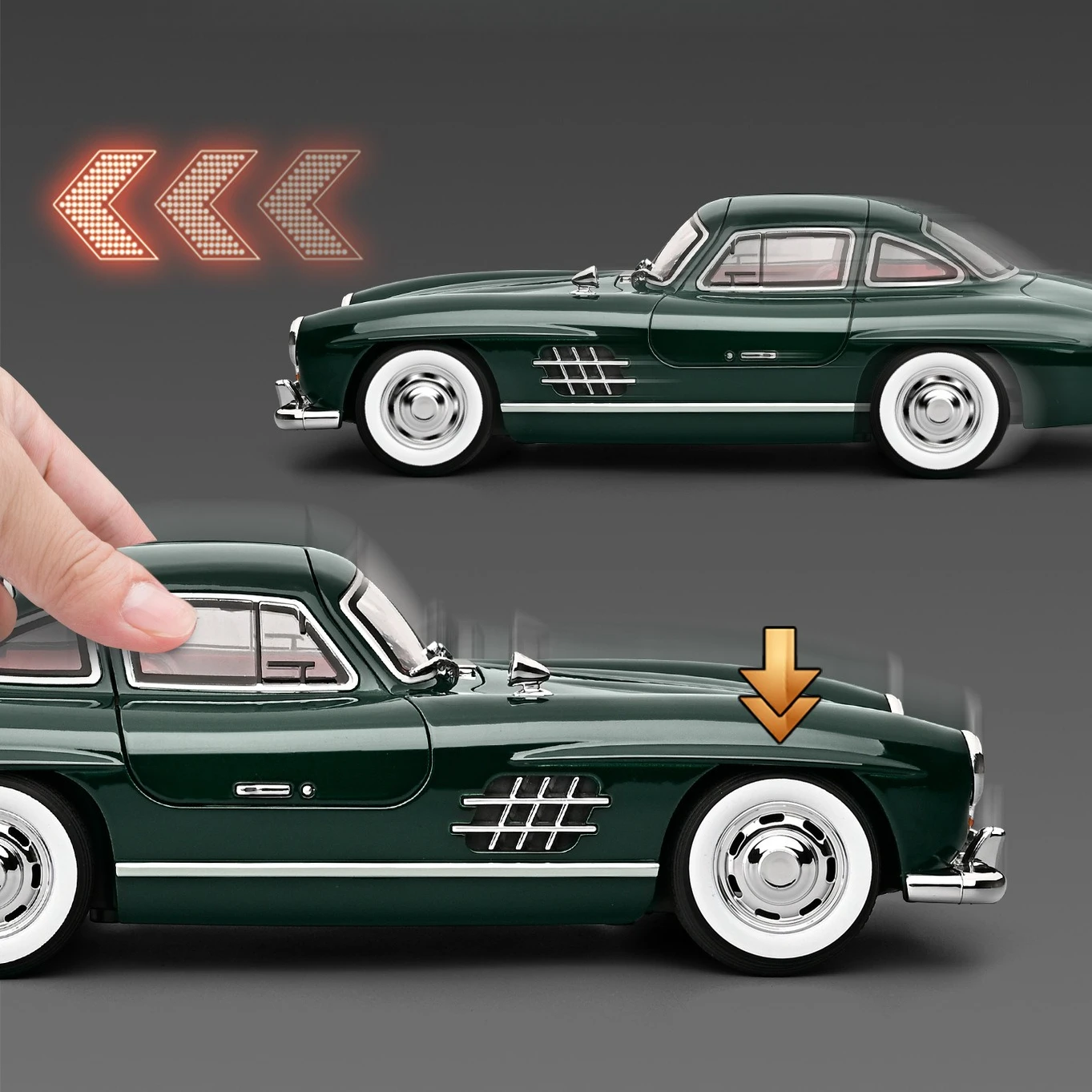 1:18 300SL Klasyczny Samochód  – Vintage Collectible Toy Cars recenzja i cena
