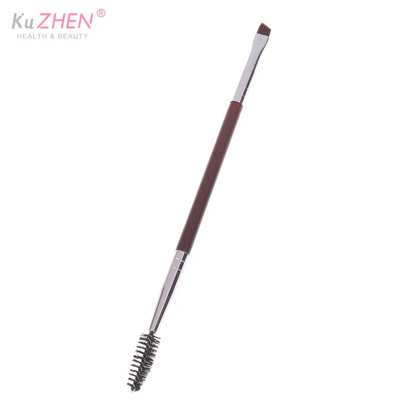 1 Uds. Cepillo para cejas, peine para pestañas, brochas de maquillaje, cepillo en ángulo de doble punta, cepillo Spoolie 2 en 1, juego de brochas para cejas, herramienta de maquillaje