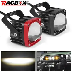 2 inch Motorcycle Fog Light LED Spotlight Headlight 20W Work Light 8D LED Off Road 4x4 For Car Truck ATV Trailer SUV Tractor RV