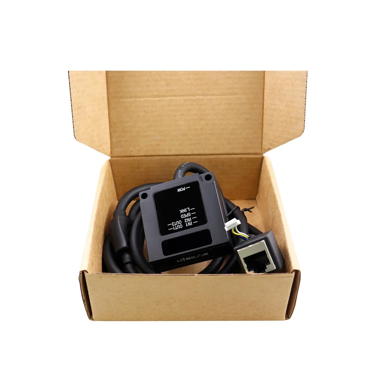 Hinson OPCA-N8F Heavy Duty 4m High Speed Data Transfer Full Duplex Optical Communication Sensor NPN Output AGV Car Optical Data