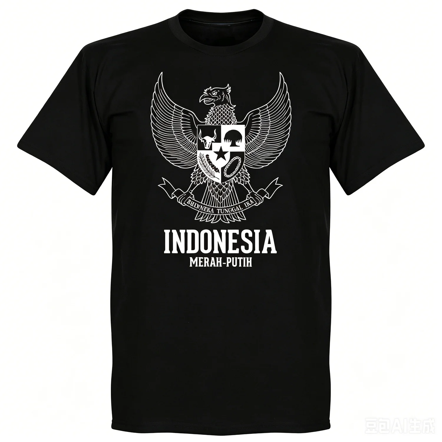 2026 Men Motorcycle Cotton Vintage Indonesia Patriotic Commemorative T‑Shirt, Durable Comfortable Wear, Ideal for All Seasons