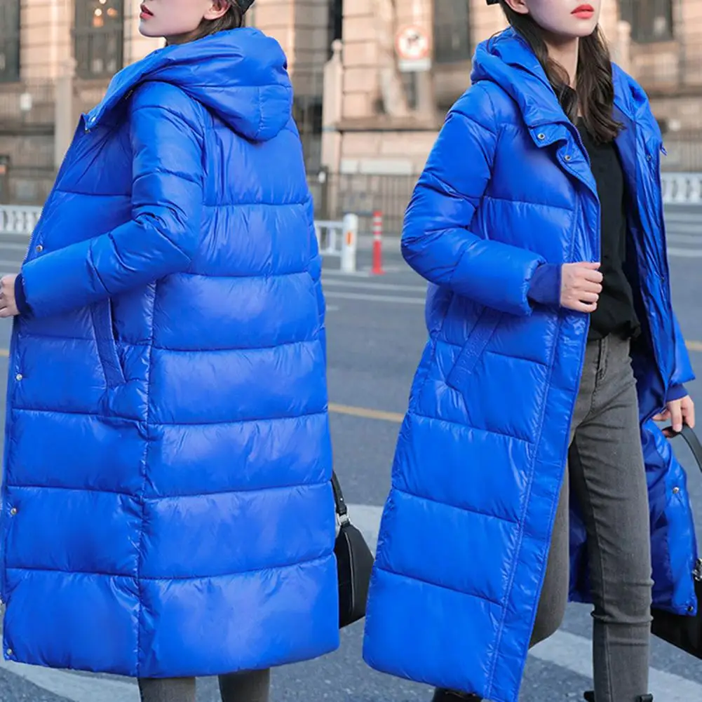 2022ผู้หญิงฤดูหนาวเสื้อแขนยาวสีทึบเก็บกระเป๋าตุ๊กตา Thicken Lady Down Coat สำหรับกลางแจ้ง