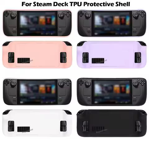NEW 4 Colors For Steam Deck Game Console Soft Protective Shell for Steam Deck TPU Case Silicone Shockproof Anti-drop Back Cover