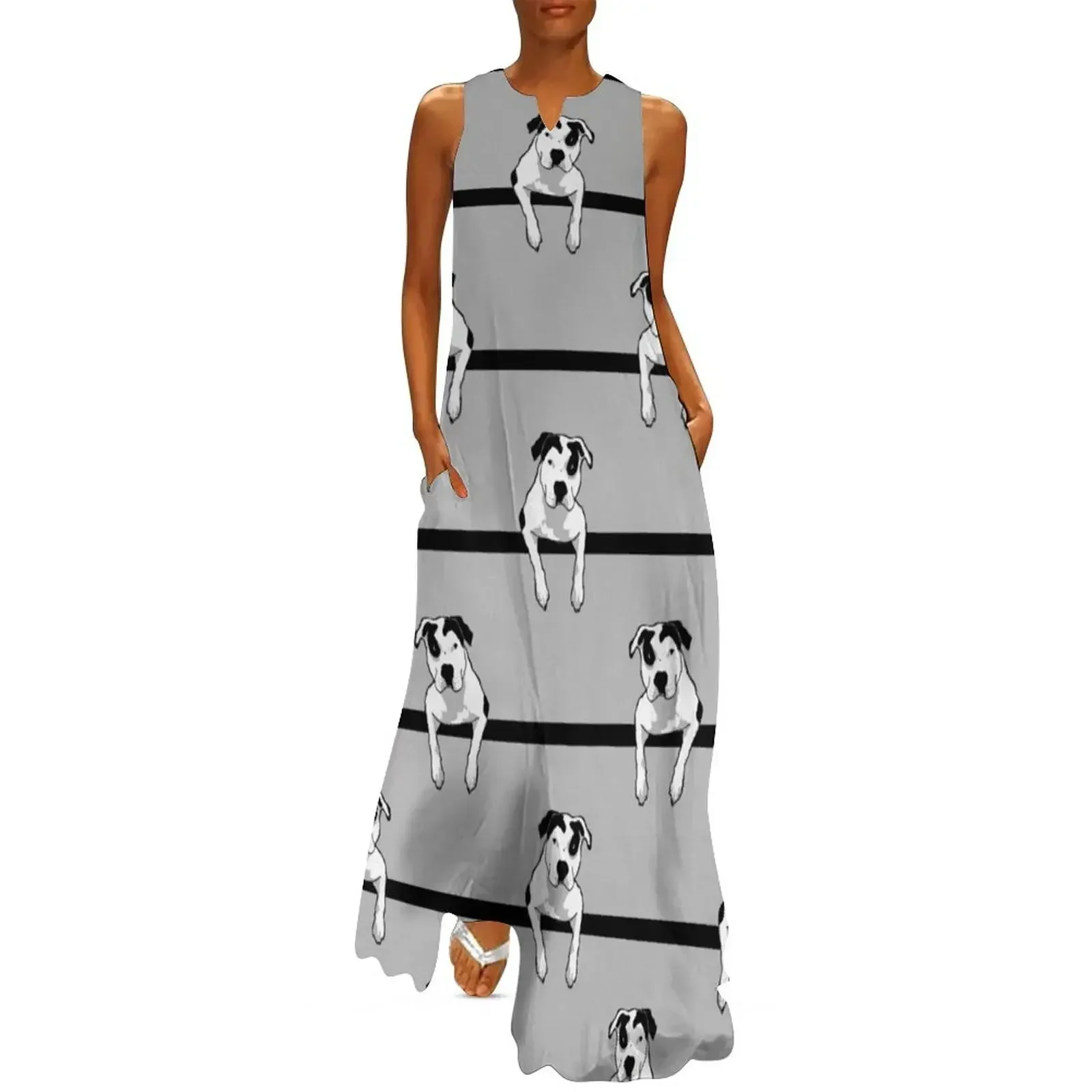 

Pit Bull T-Bone Graphic Long Dress clothes sexy dress dresses for women 2025 Women's long dress