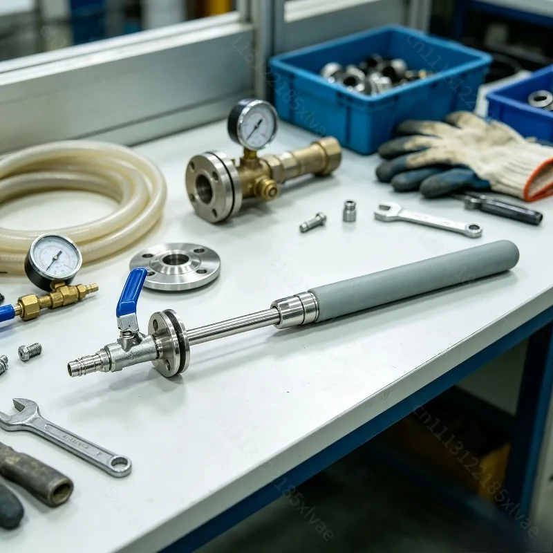 Tri-Clamp Quick Chuck 316L Stainless Steel Carbonation Aeration Stone, Female Internal Thread Aerator for Tank Equipment