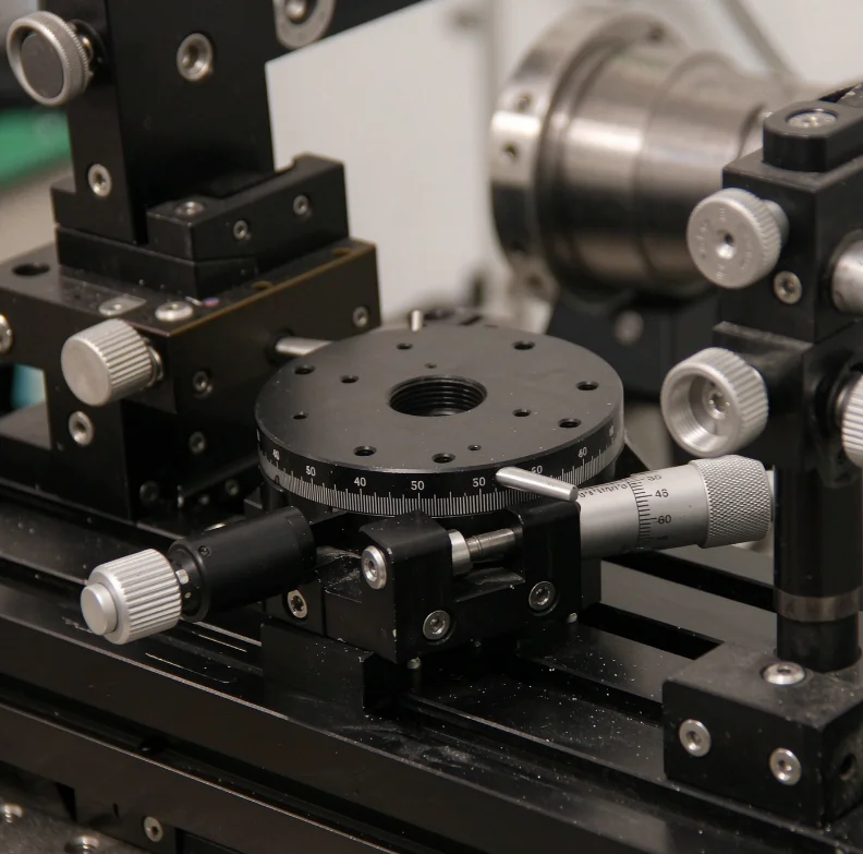 RS125-L High Precision Rotary Manual Indexing Table, Fine Adjustment Worktable Positioning Stage for Optical/Lab Equipment
