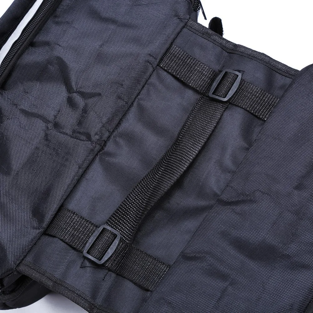 Bolsa sillín bicicleta impermeable 600D tiras reflectantes ganchos ajustables