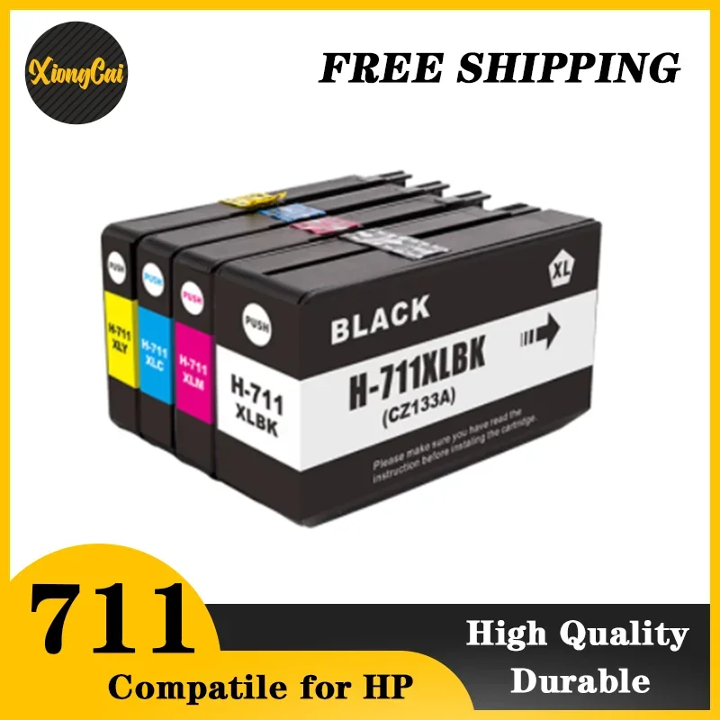 Compatible for HP 711XL 711 HP711 Replacement Ink Cartridge Full With Ink Compatible For HP DesignJet T120 T520 Printer