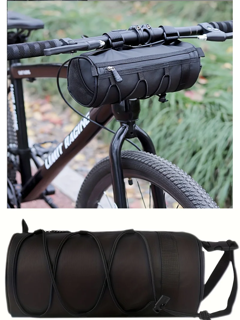 AliExpress NONE Waterproof Bike Handlebar Bag, Multi-Functional Road/Mountain Bike Frame Front Beam Bag, Portable Outdoor Cycling Storage Access
