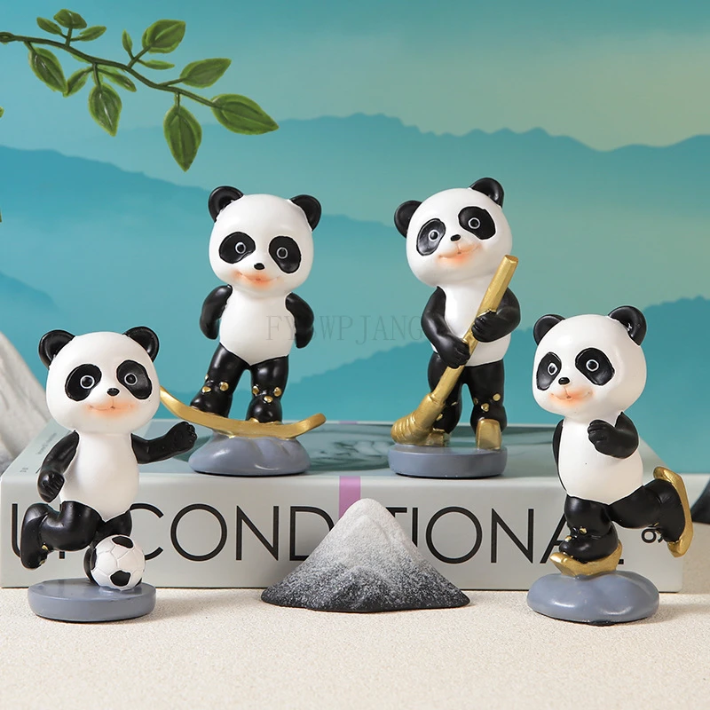 

Creative National Trend Panda Office Desktop Workstation Emotionally Stable Car Ornaments Figure Trendy Player Home Decorations