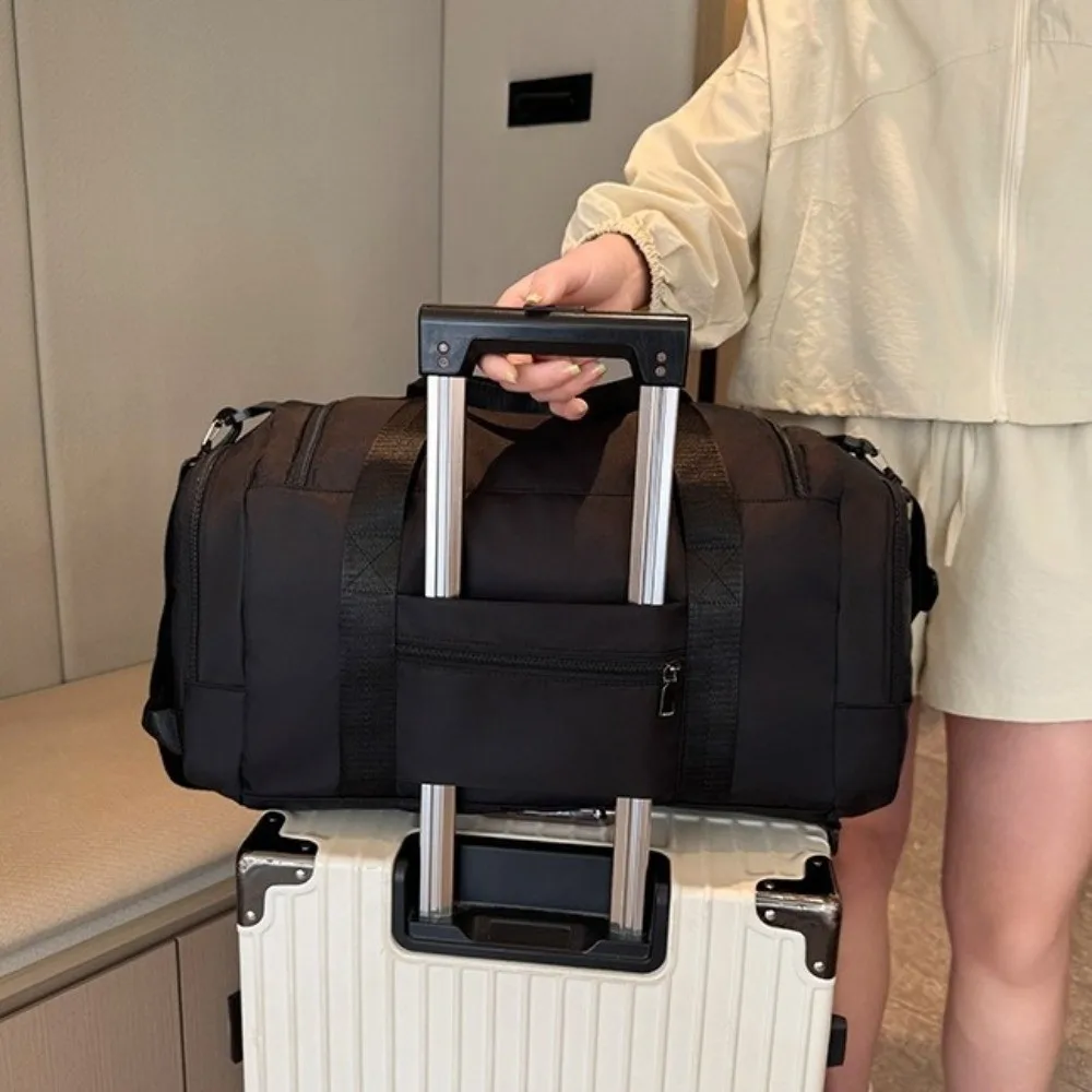 

Модная дорожная сумка из ткани Оксфорд, однотонный ручной дорожный рюкзак, большая вместительная дорожная сумка с отделением для сухого и влажного воздуха, унисекс