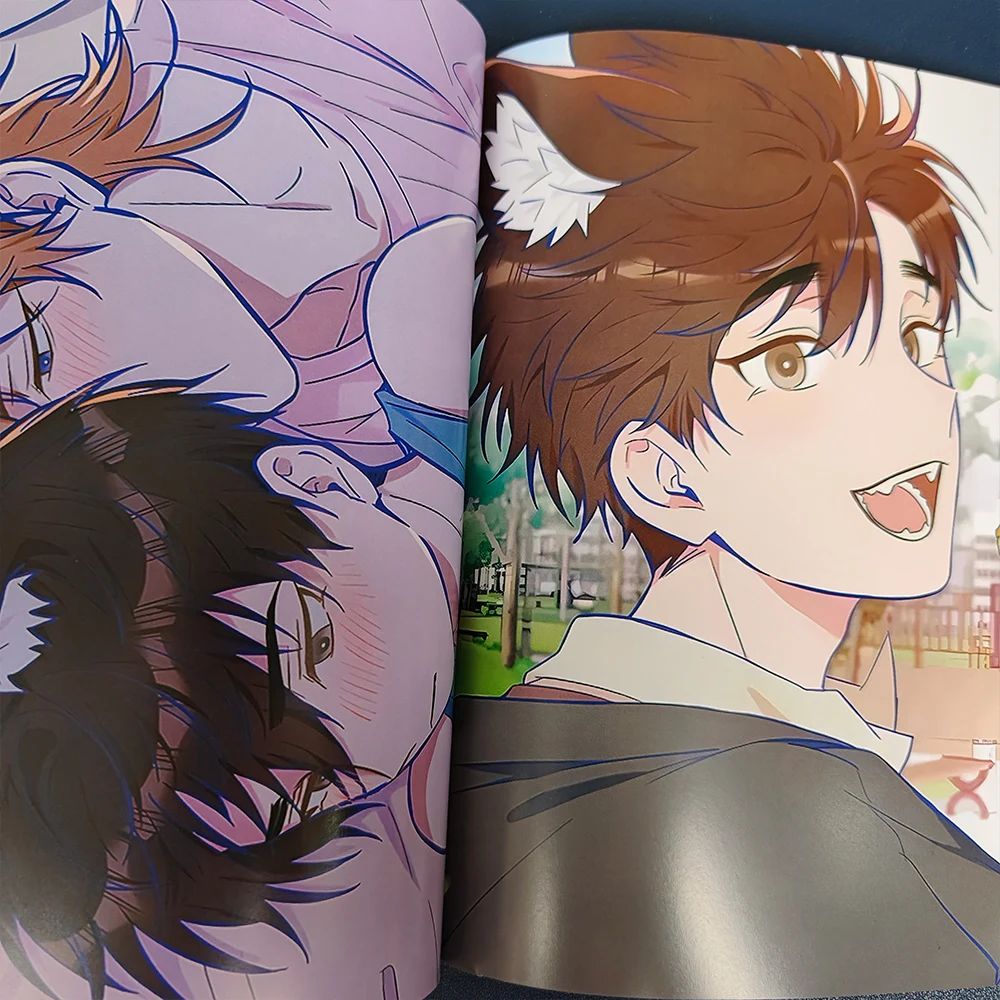 Lying Puppies Get Eaten Book Art Collection Illustrations Artwork Album Character Role photos Manhwa Cartoon 14x21cm 64 Page