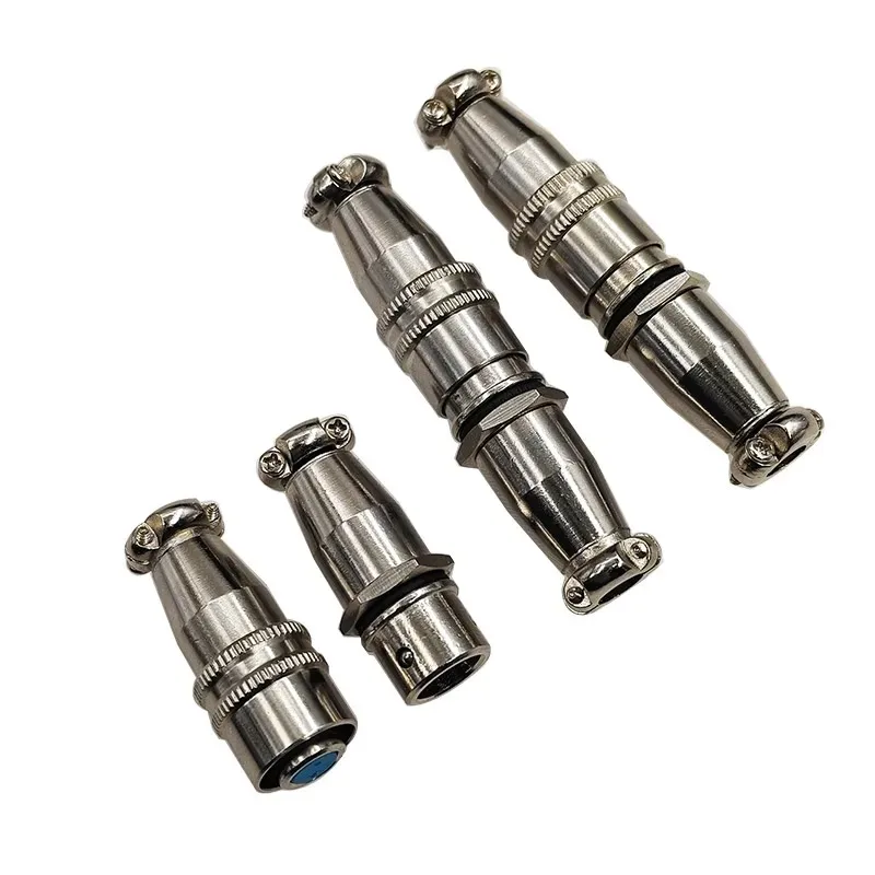 XS8 Mini Metal Aviation Plug Socket 2/3/4 Core Push Pull Self Locking Signal Connector