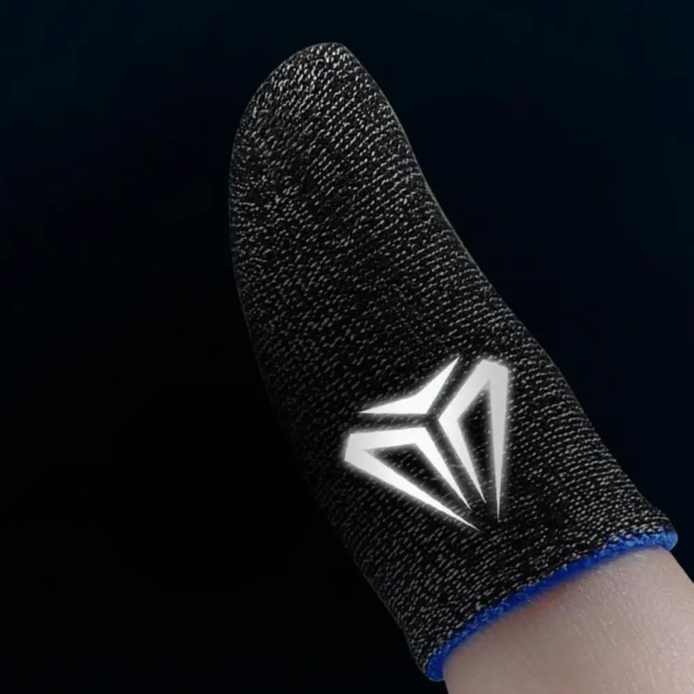 

1 Pair For Gamer Breathable Sweatproof Game Fingertip Gloves Finger Cots Anti-slip Touch Screen