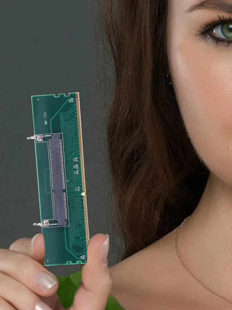 Adapter DDR3 Laptop SODIMM na Desktop DIMM RAM Karta Rozszerzeń Pamięci PC Złącze Pamięci Interfejs 204-Pin