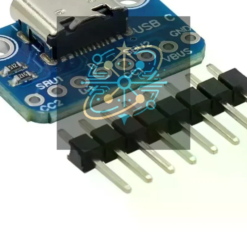 1 Set USB3.1 16P To 2.54 High Current Power Adapter Board Module TYPE-C Female Test Board For