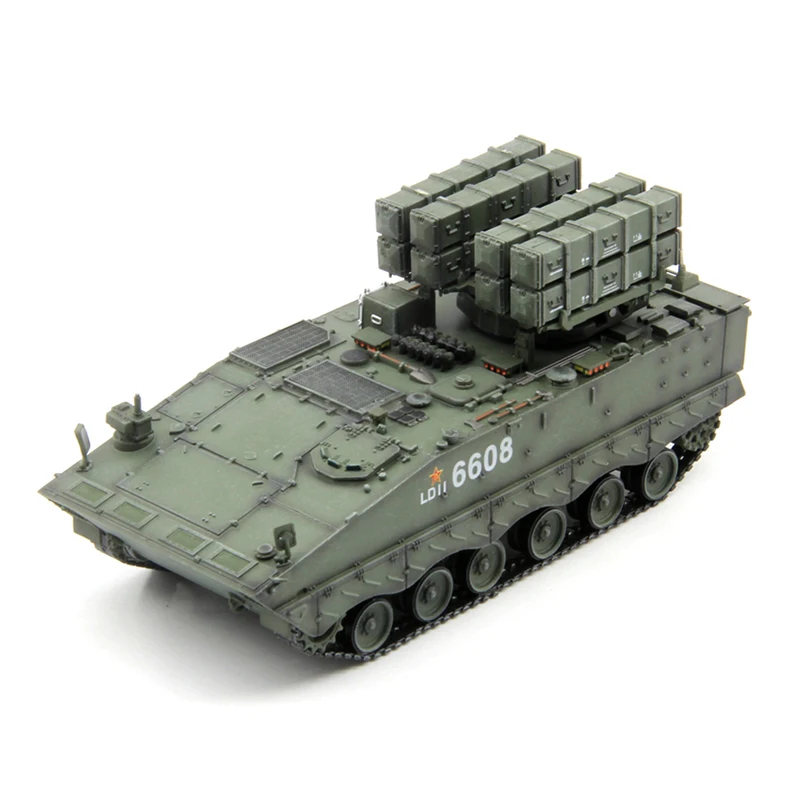 1:72 Scale Model Chinese Red Arrow 10 Multipurpose Missile Tank  Jungle Tricolor Armored Vehicle Diecast Toy Collection Display