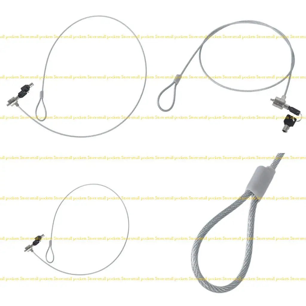 

R1WD Новейшее ноутбук ноутбука блокировки кабельной цепочки кабеля цепочка Cable Antiif Computer Lock с ключом