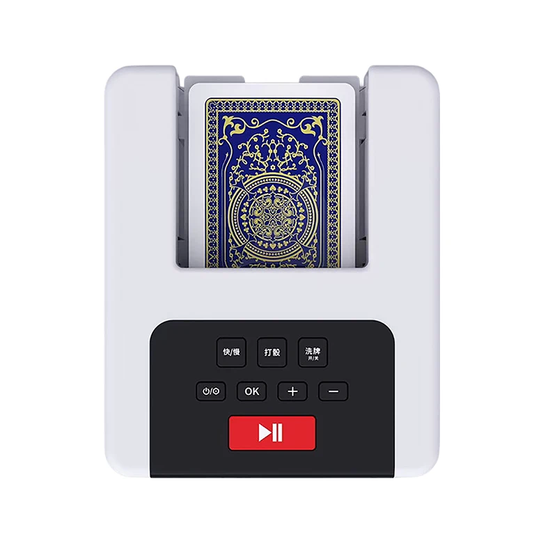 Dispensador automático de cartas para acampar al aire libre, fiestas de cumpleaños, con velocidad de distribución de cartas ajustable, equipo de juegos de mesa, máquina dispensadora de cartas.